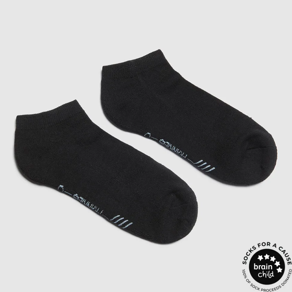 Ankle Adult Black Bamboo Cushioned 2 Pack