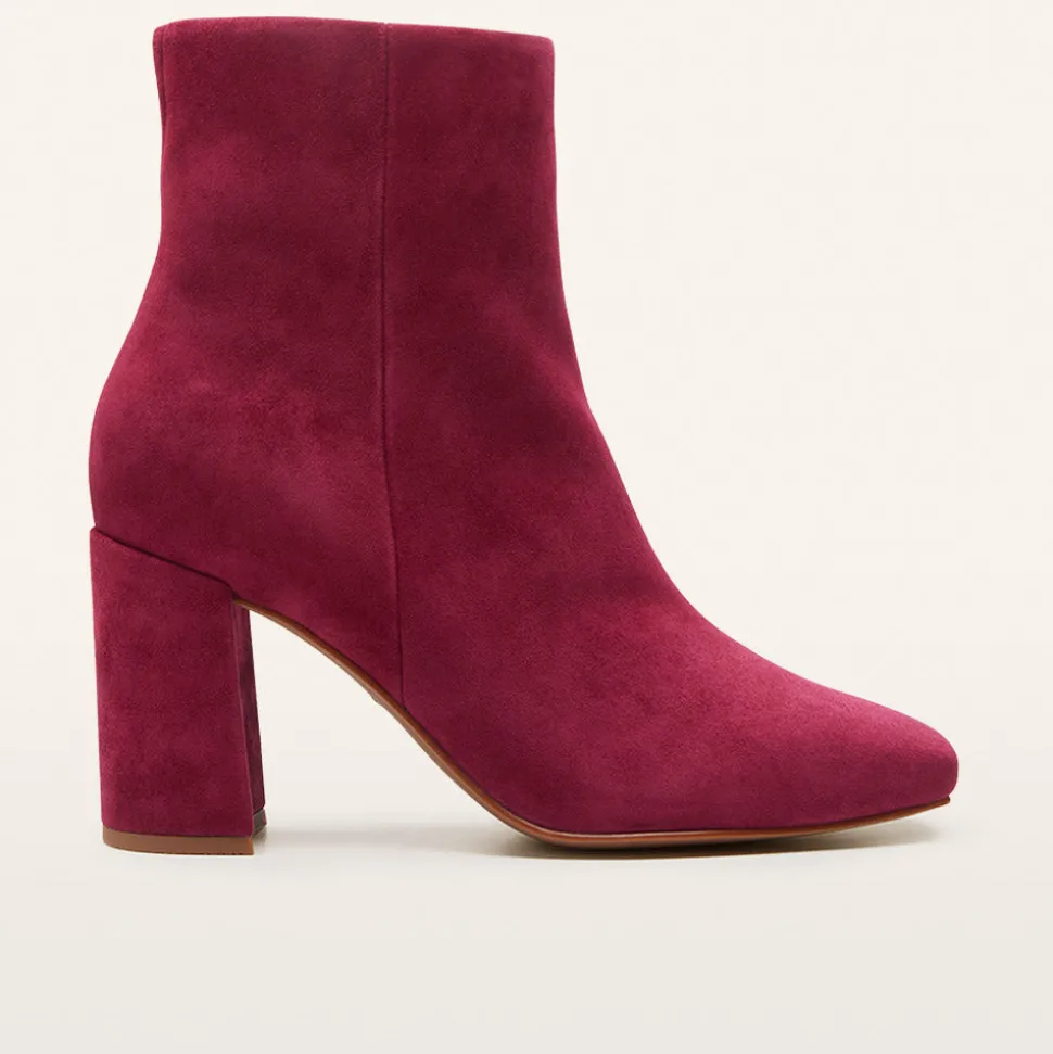 Campbell Burgundy Suede