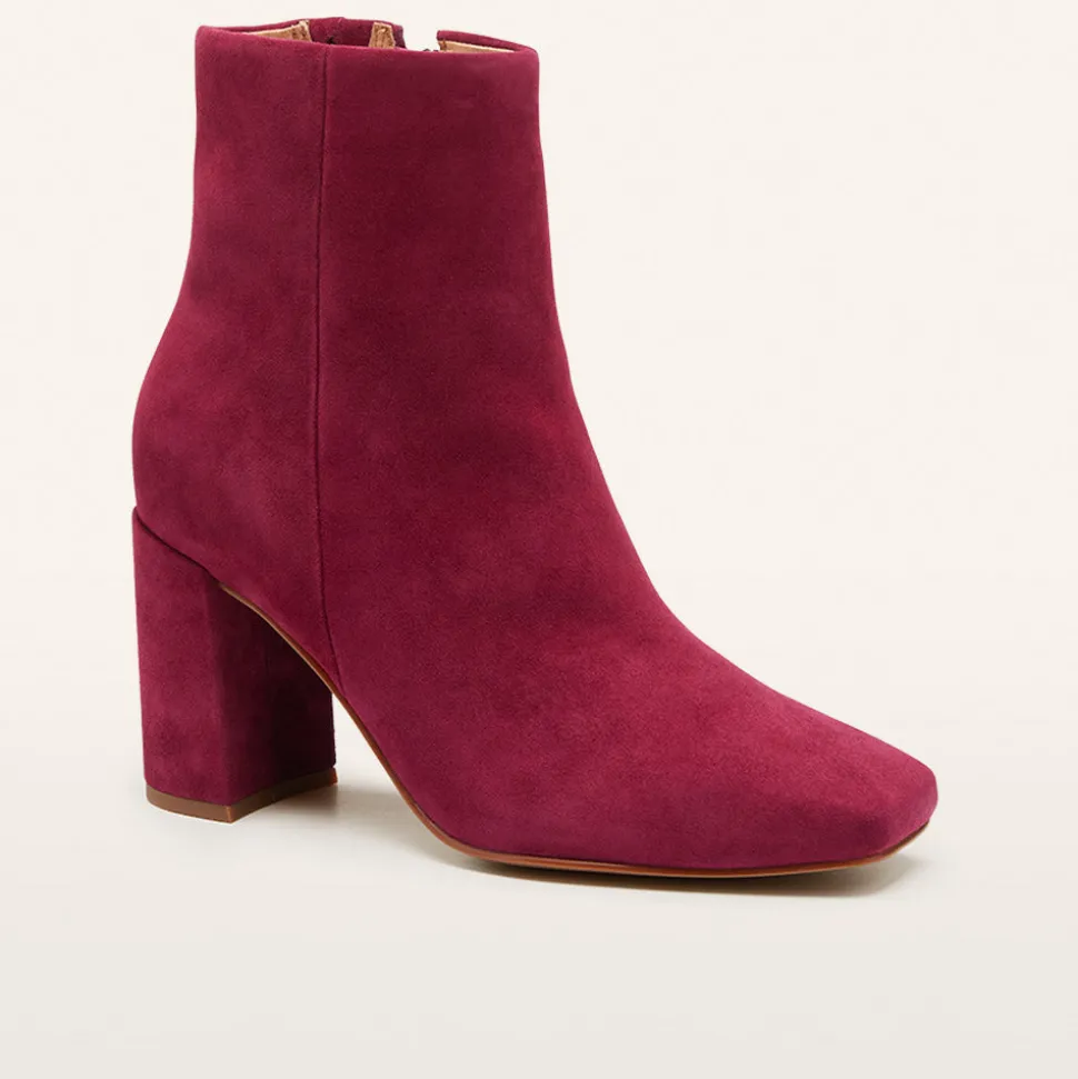 Campbell Burgundy Suede