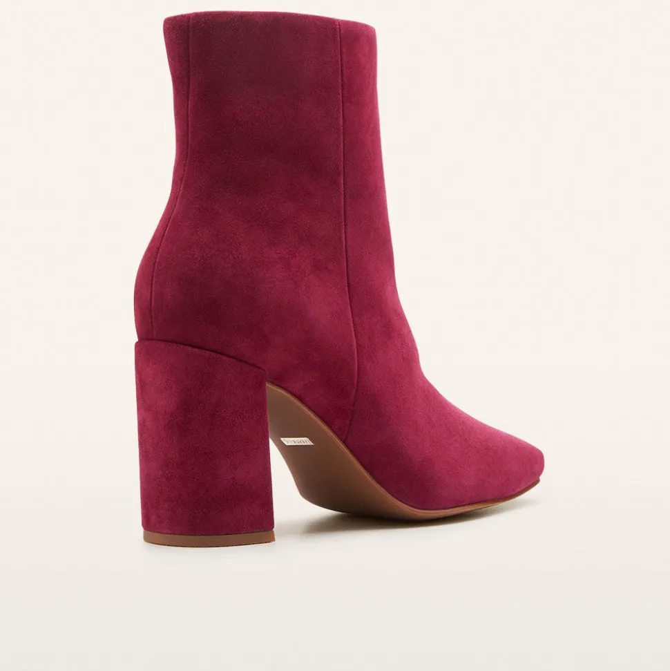 Campbell Burgundy Suede