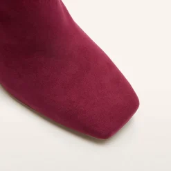 Campbell Burgundy Suede