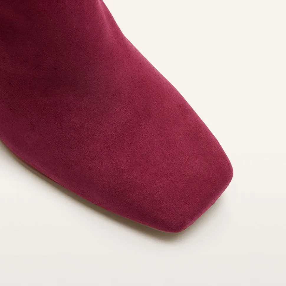Campbell Burgundy Suede