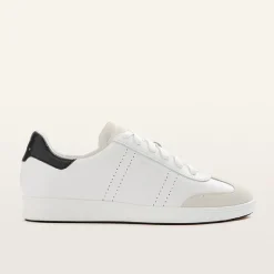 Drew White/Black Croc Emboss