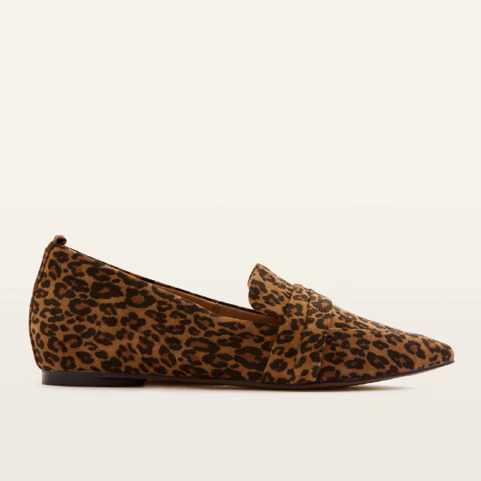 Harlow Leopard Print Suede