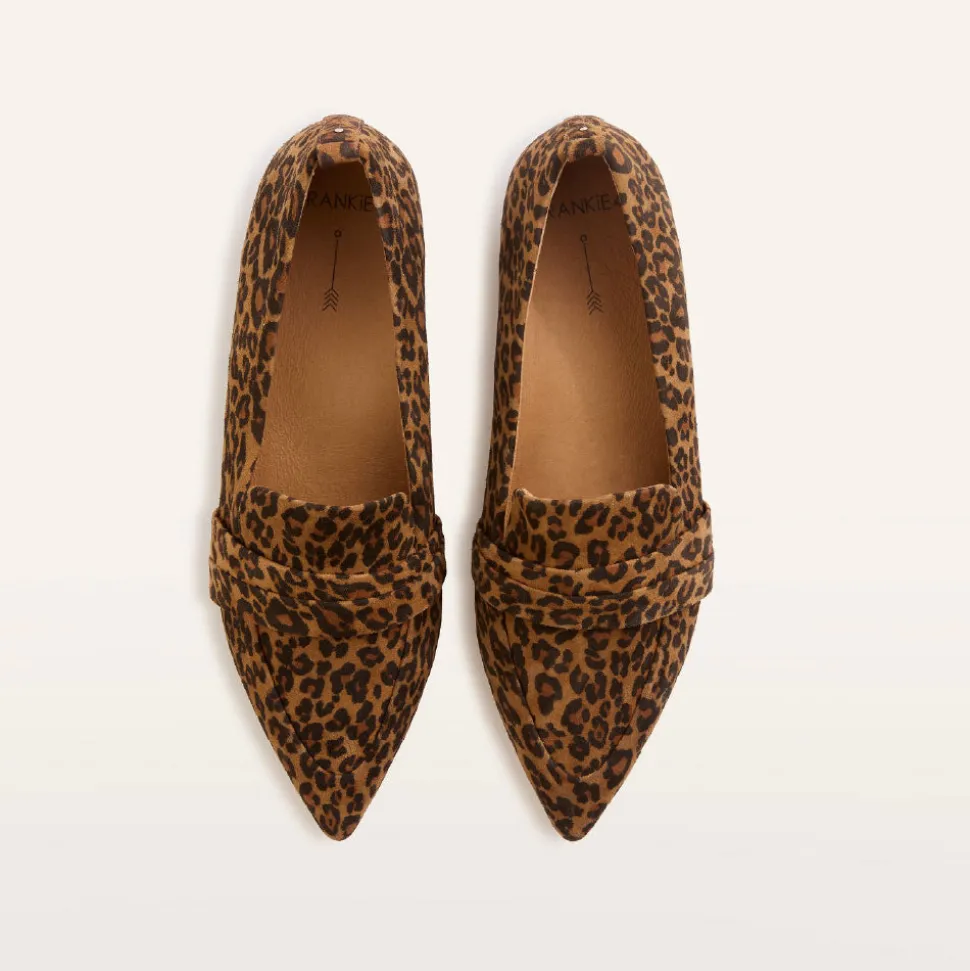 Harlow Leopard Print Suede
