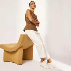 Jackie V White/Gold Grain