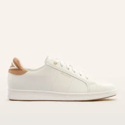 Jackie V White/Tan Mix