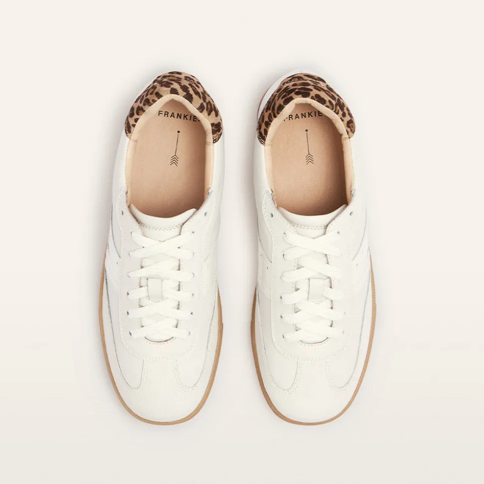 Levi White/Leopard Print