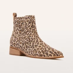 Nina Camel Leopard Print