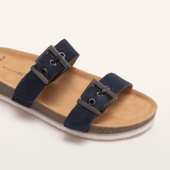 Sandy III Navy Suede